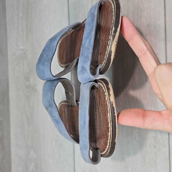Sam Edelman Women Suede Double Strap Sandals Flats Shoes Sz 8M - Picture 4 of 10